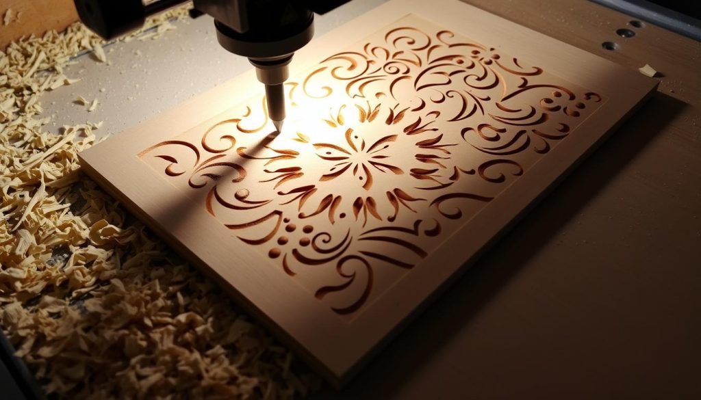 CNC router in action