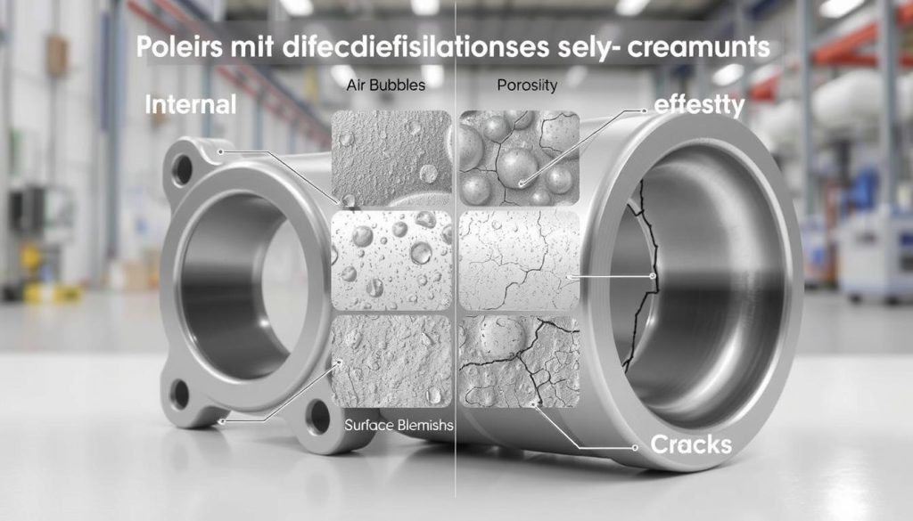 Internal and external die casting defects