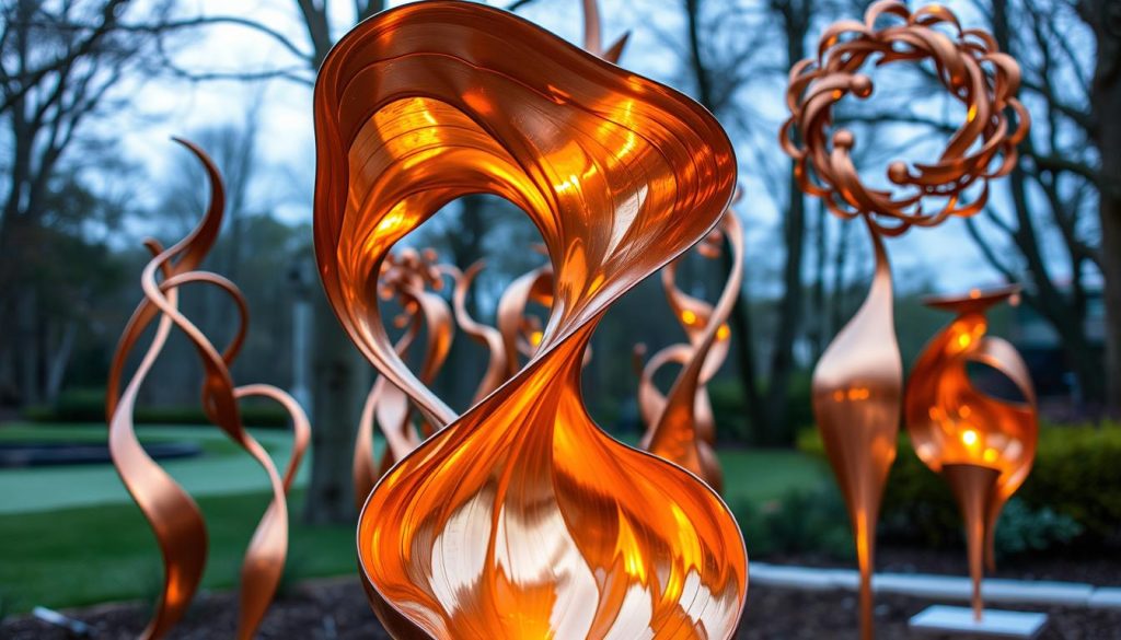 copper sculptures