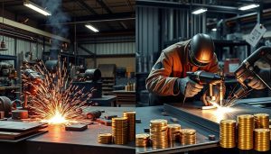 is welding more expensive than riveting