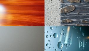 surface finishes vary with materials