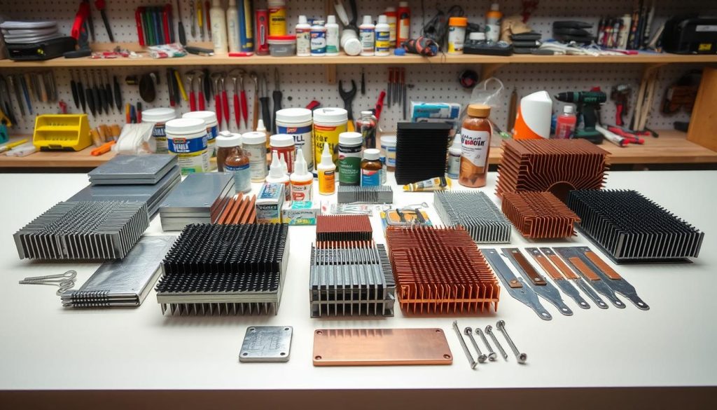 DIY heat sink materials